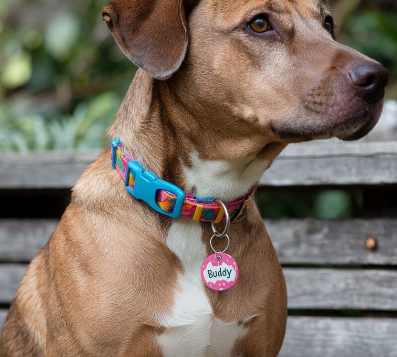 Designer Dog Collar and Leash